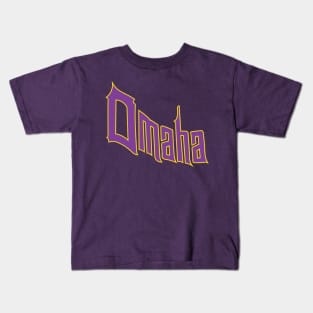 Omaha purple Kids T-Shirt